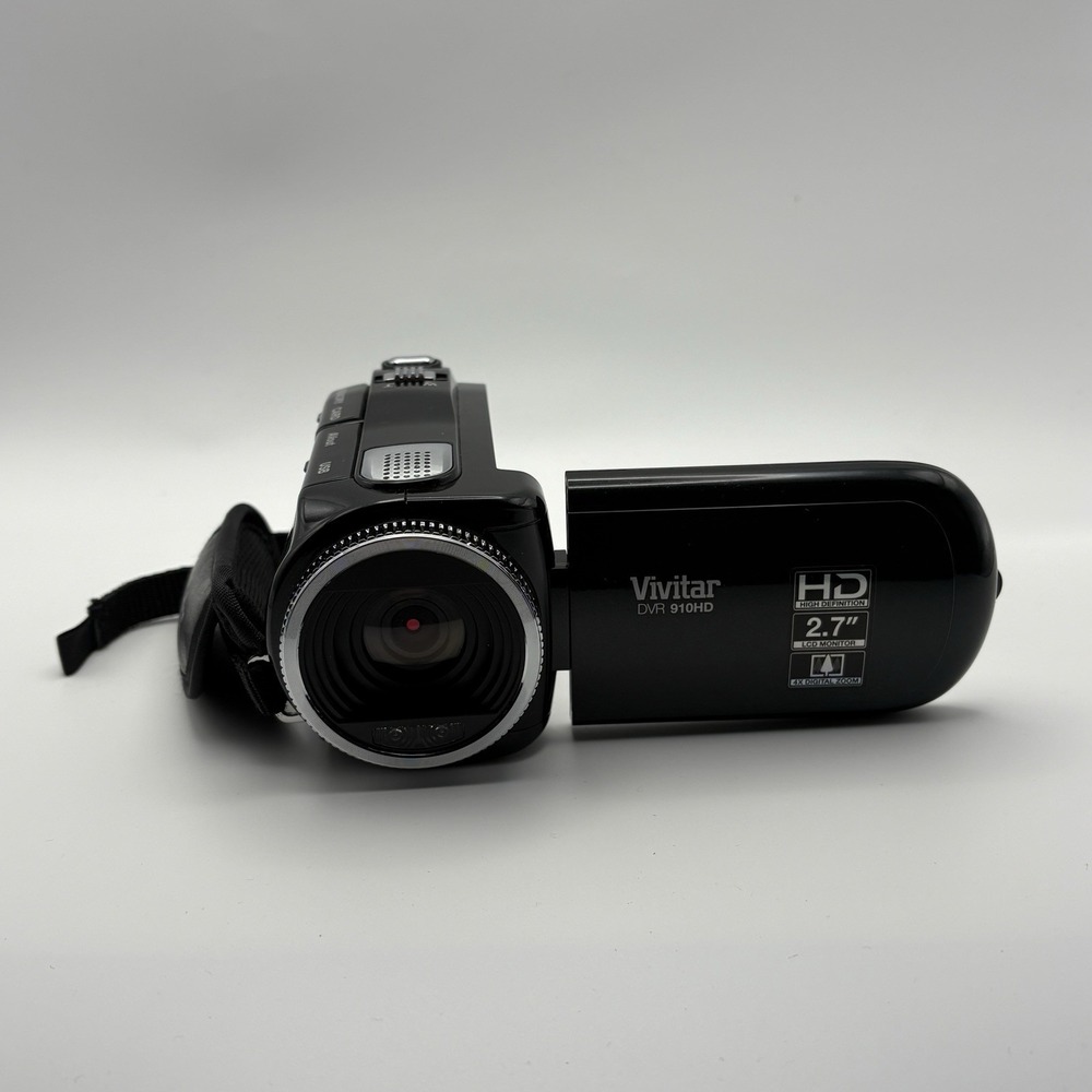 Vivitar DVR-910HD 9.0MP Compact Digital Video Recorder Black Tested